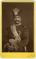 Beroemde foto van de sjah van Iran