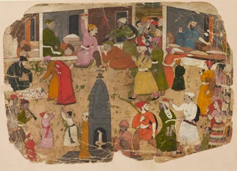 Een commotie in de bazaar