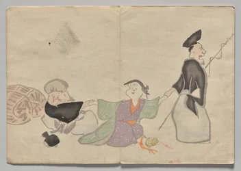 Scène uit Het Kōrin Prentenboek (Deel 1)