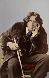 Portret van Oscar Wilde (1854 - 1900) rond 1882 door Napoleon Sarony (1821 - 1896)