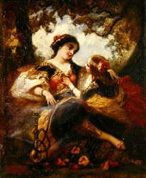 Turkse moeder en kind, c.1844-60