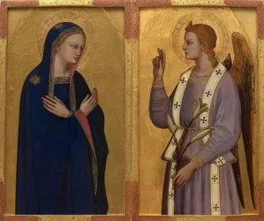 De Aankondiging. Rond 1350