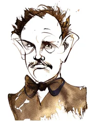 Richard Strauss, Duitse componist en dirigent (1864-1949); karikatuur