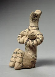 Steatopygische figuur, Tell Halaf, 6e-5e millennium v.Chr. (terracotta)