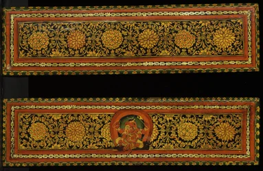 Boekomslagen van een Shaiva-manuscript