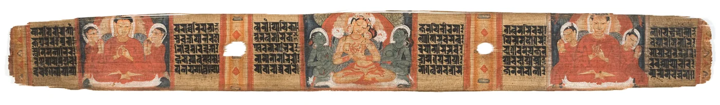 Folio 2r Godin Prajnaparamita, uit de Astasahasrika Prajnaparamita