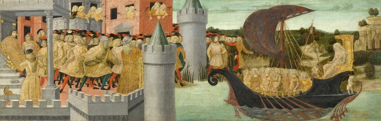Het Bezoek van Cleopatra aan Antony, ca. 1475-1480
