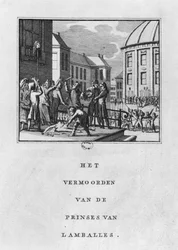 Verminking van Marie Thérèse Louise de Savoie-Carignan, prinses van Lamballe, op 3 september 1792