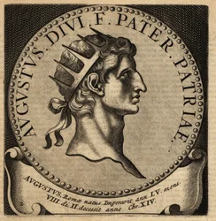 Portret van Romeinse keizer Augustus