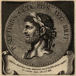 Portret van Romeinse keizer Geta