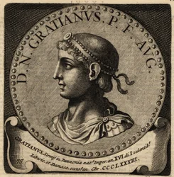 Portret van Romeinse keizer Gratianus