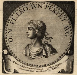 Portret van Romeinse keizer Leo II