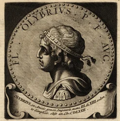 Portret van Romeinse keizer Olybrius