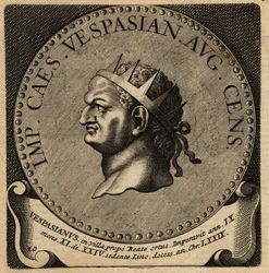 Portret van Romeinse keizer Vespasianus