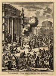 Offer voor de tempel van Jupiter in Rome