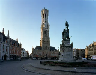 Uitzicht op de Belfort, de Halle en het Hoofdplein