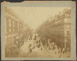 Parijs, perspectief Boulevard Montmartre