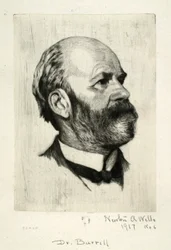 Portret van Dr. Burrill