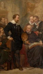 Peter Paul Rubens in zijn studio