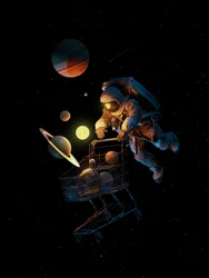Astronauten gaan ruimtewinkelen
