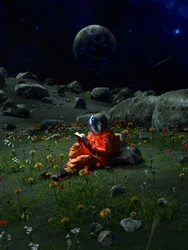 De buitenaardse tuin van de astronaut