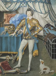 Portret van Sir Anthony Mildmay, Ridder van Apethorpe, Northants (c.1590-93)
