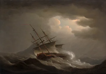 Een Fregat in een Offshore Storm