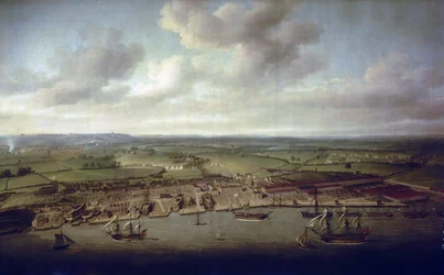 De dokken en werven van Woolwich (Engeland), de scheepswerf van de koninklijke gebouwen sinds de 16e eeuw