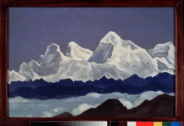 De berg Everest (Chomolungma) in de Himalaya