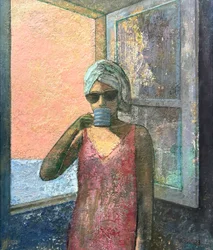 Americano, 2023-23 (olieverf op board)