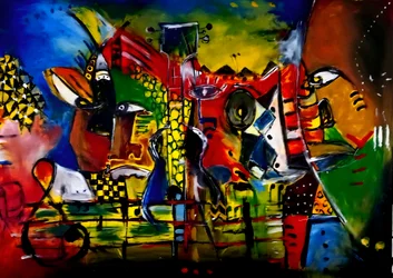 Abstracte muziekafbeeldingen