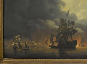 De Engels-Nederlandse vloot zet de Algerijnse bolwerken uit