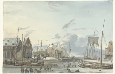 Wintergezicht te Harlingen