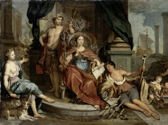 Apotheose van de Nederlandse Oost-Indische Compagnie (Allegorie van de Amsterdamse Kamer van Koophandel van de VOC)