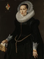 Portret van Johanna Le Maire, vrouw van Pieter van Son, ca. 1622-29
