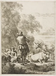Herder die een Fluit Speelt