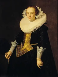Portret van een 22-jarige vrouw, 1628