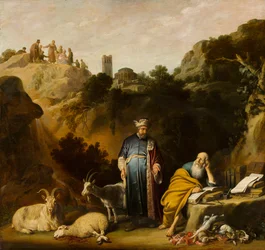 Hippocrates bezoekt Democritus, 1636