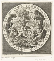 Zesde dag van schepping: God schept de dieren en Adam en Eva