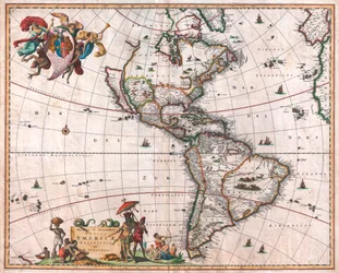 De Visscher-kaart van de Nieuwe Wereld