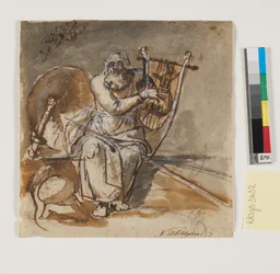 Ontwerp voor het schilderij van Ossian (of Homerus?)