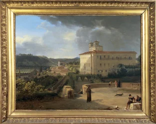 Uitzicht op de Villa Medicis