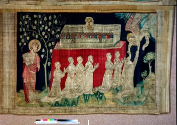 Apocalyps Wandtapijt, Cartons van de schilder Hennequin de Bruges, atelier Nicolas Bataille. no 13, Vijfde zegel: De zielen van de martelaren