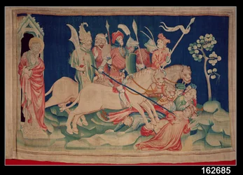 De ontelbare ruiters, nummer 26 uit „De Apocalyps van Angers”, 1373-87