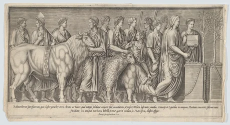 Heidens offer, naar een antiek bas-reliëf, 1553