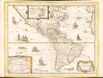 Kaart van Amerika - gecorrigeerd en vergroot, boven alle andere. LOC 2008622045