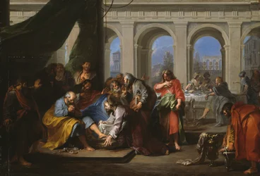 Christus wast de voeten van zijn discipelen