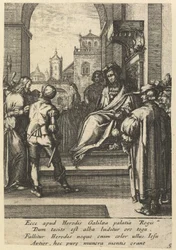 Christus voor Pilatus, uit De passie van Christus, midden 17e eeuw