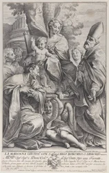 Maagd en Kind met Sint Liborius en Carlo Borromeo, 1693-95