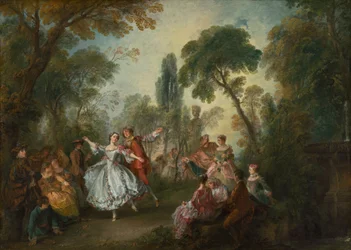 La Camargo dansend, c. 1730